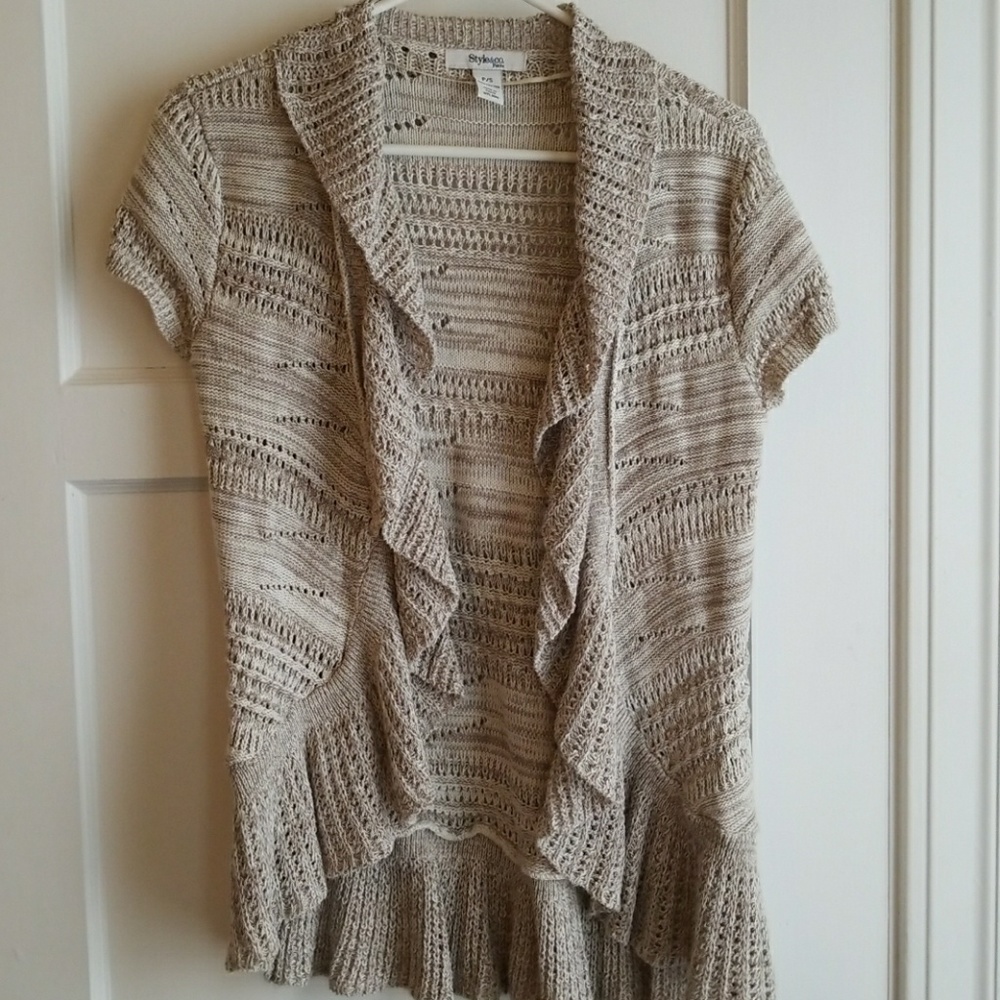 Ruffle cardigan